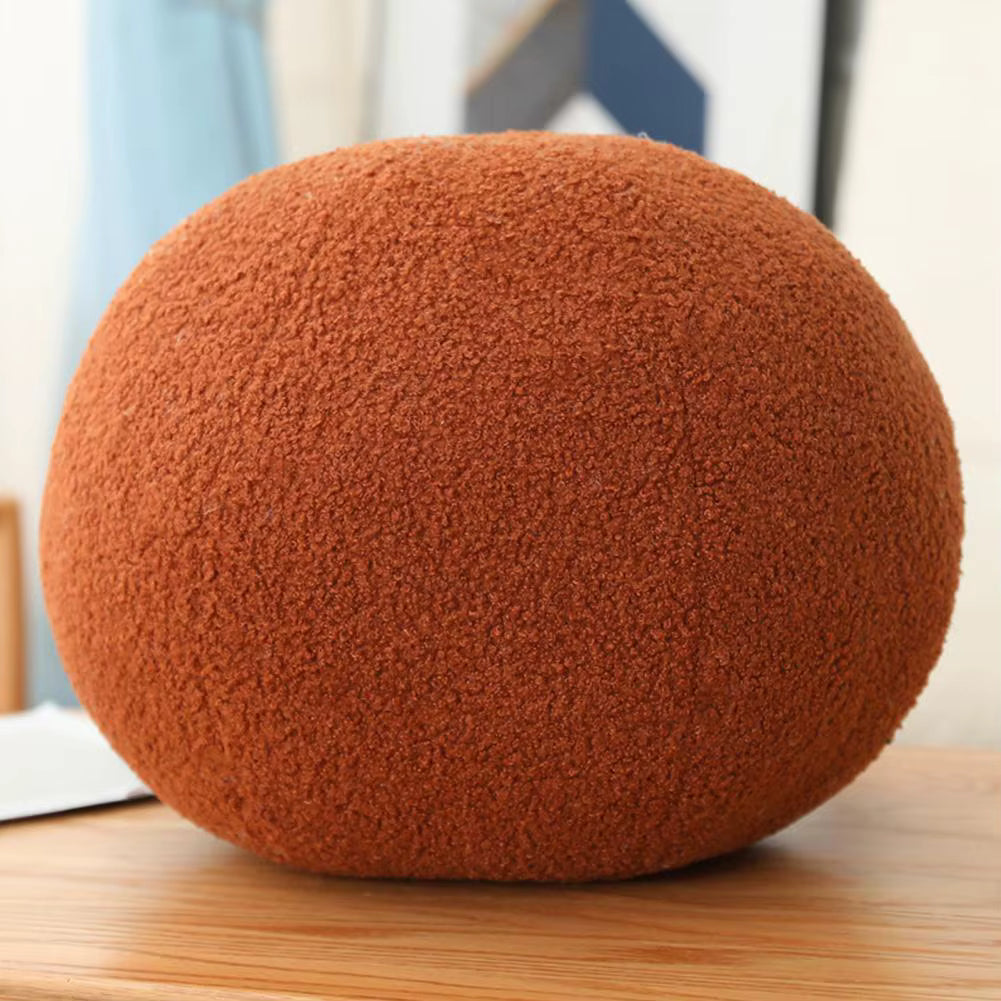 Oreiller en peluche en forme de boule