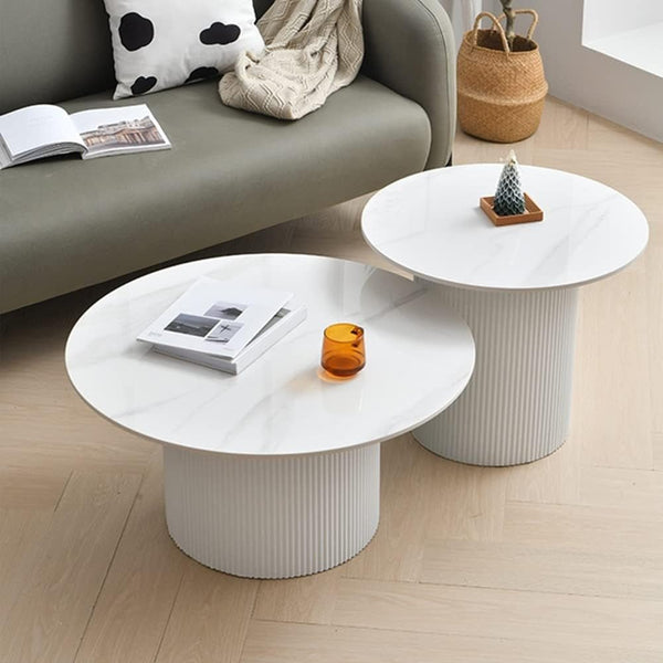 Havana White Pack 2 Tables basses - Ettalia Market