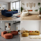 Canapé d'angle modulaire moderne